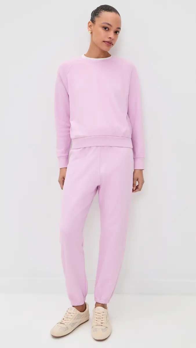 perfectwhitetee Johnny French Terry Easy Sweatpants Sugar Pink | Thumbnail 5 perfectwhitetee Johnny French Terry Easy Sweatpants Sugar Pink | Thumbnail 5