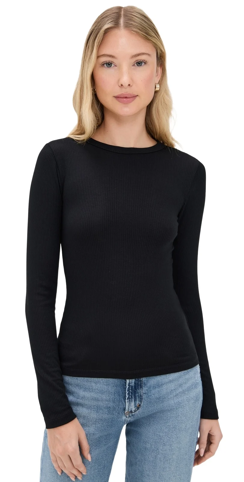 Madewell Drapey Rib Long-Sleeve Tee