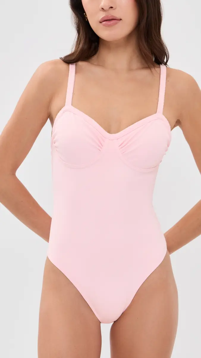 LoveShackFancy Brooksie Swimsuit Starlit Pink | Thumbnail 5 LoveShackFancy Brooksie Swimsuit Starlit Pink | Thumbnail 5