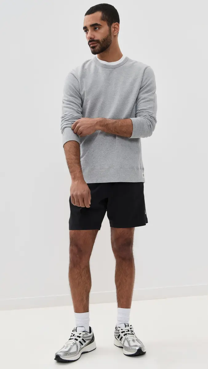 REIGNING CHAMP Mid-Weight Terry Slim Crew Neck | Thumbnail 5 REIGNING CHAMP Mid-Weight Terry Slim Crew Neck | Thumbnail 5