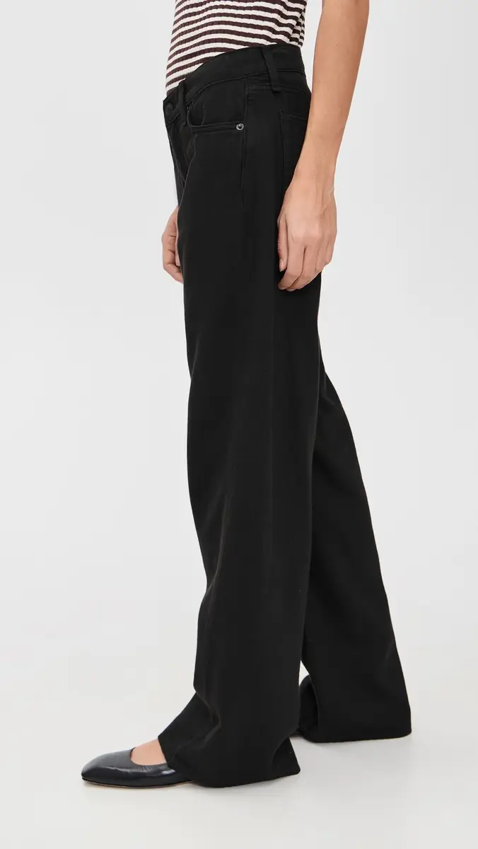 rag & bone Featherweight Saige Full Straight Jeans Black | Thumbnail 4 rag & bone Featherweight Saige Full Straight Jeans Black | Thumbnail 4