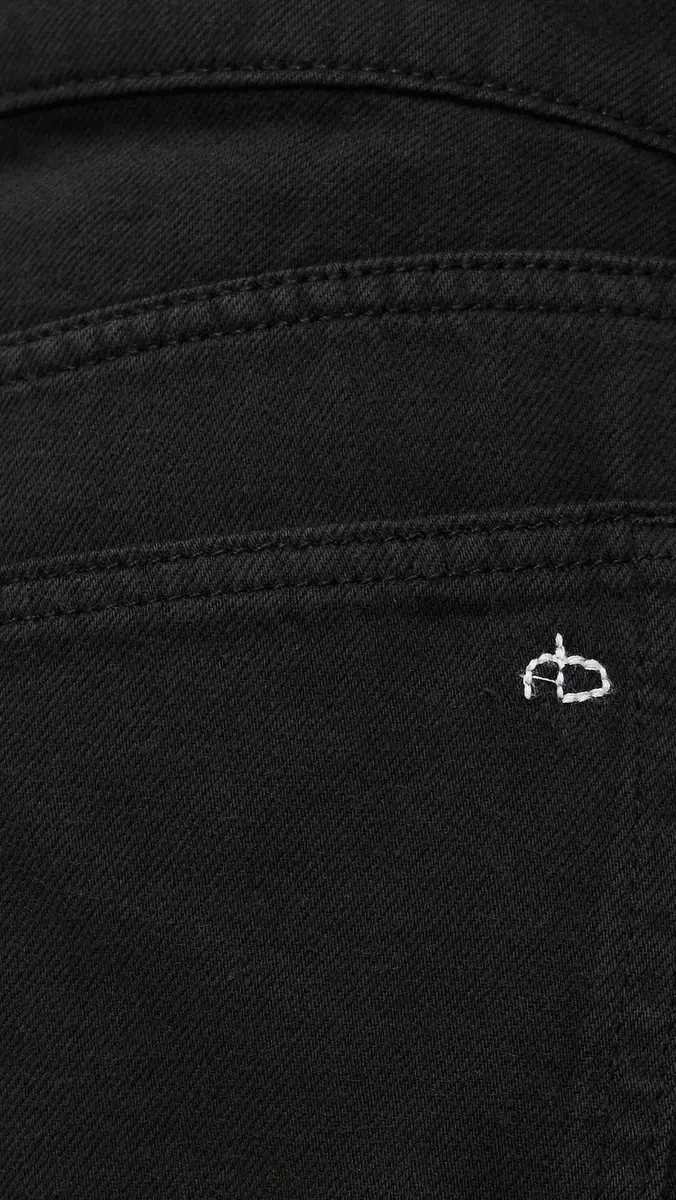 rag & bone Featherweight Saige Full Straight Jeans Black | Thumbnail 6 rag & bone Featherweight Saige Full Straight Jeans Black | Thumbnail 6