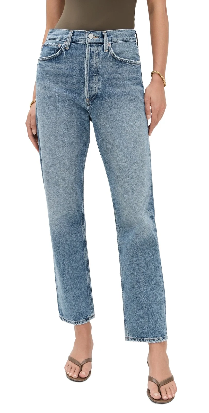 90s Mid Rise Straight Jeans