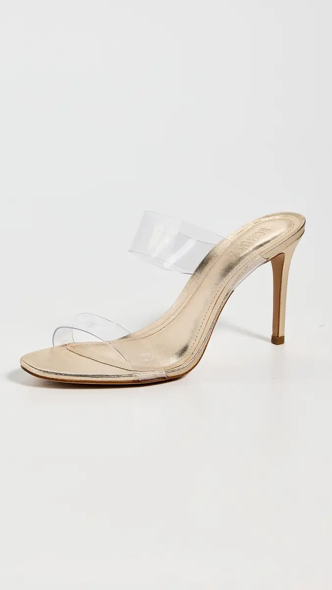 Schutz Ariella Strappy Sandals Gold | Thumbnail 2