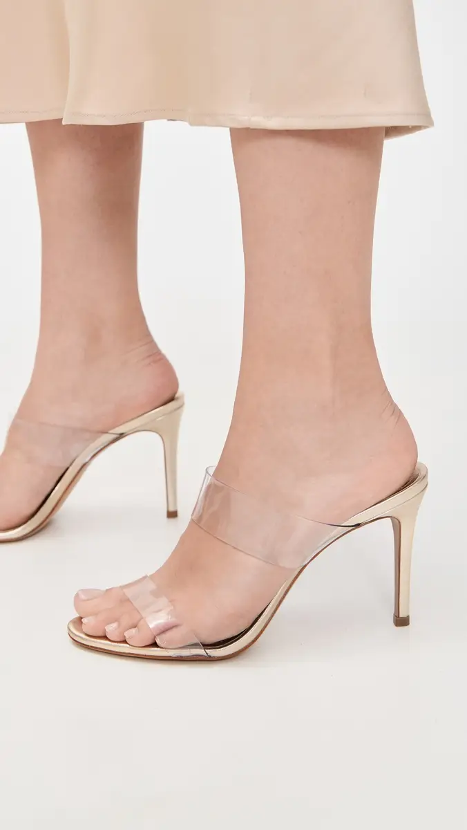 Schutz Ariella Strappy Sandals Gold | Thumbnail 3