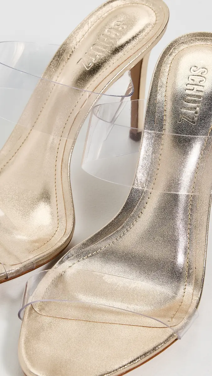 Schutz Ariella Strappy Sandals Gold | Thumbnail 6