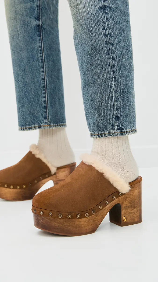 Larroudé Miso Wooden Platform Clogs Peanut | Thumbnail 3