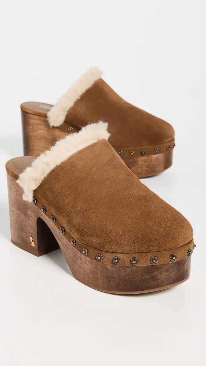 Larroudé Miso Wooden Platform Clogs Peanut | Thumbnail 4