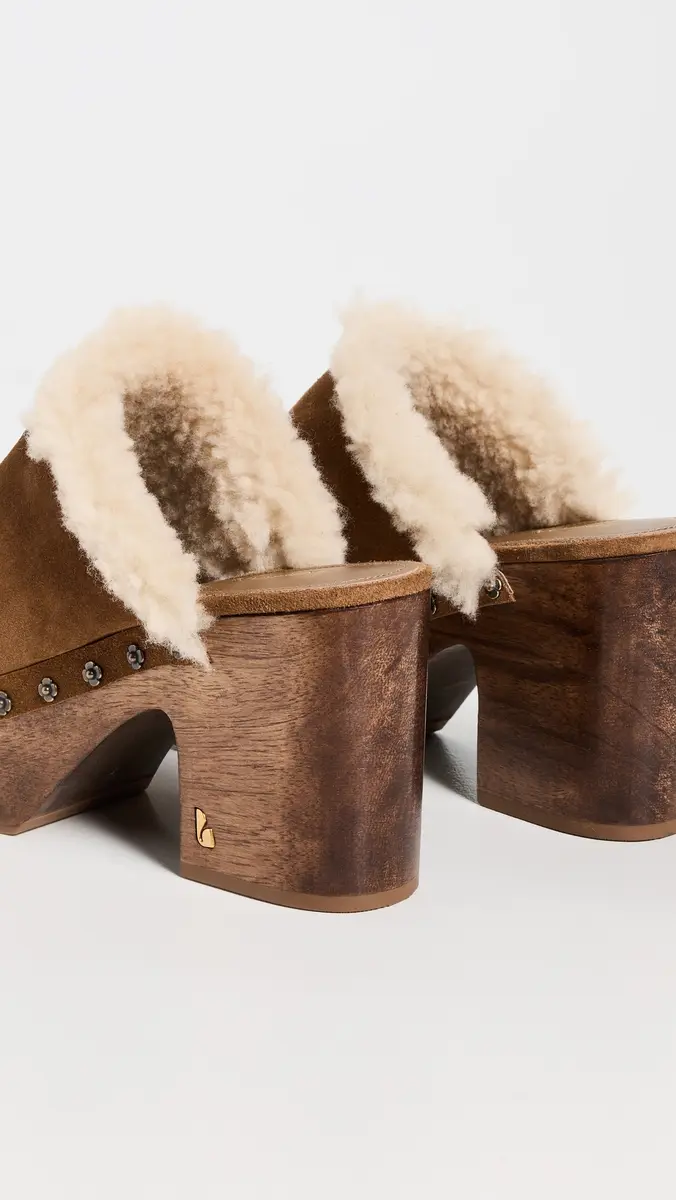 Larroudé Miso Wooden Platform Clogs Peanut | Thumbnail 5