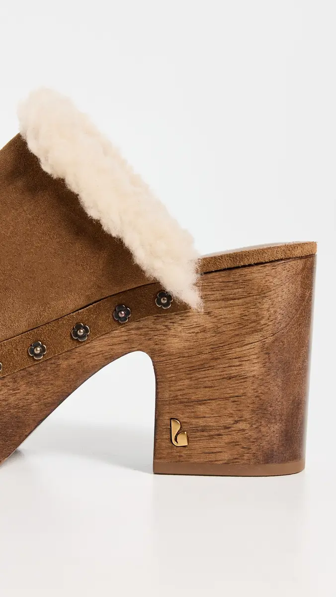 Larroudé Miso Wooden Platform Clogs Peanut | Thumbnail 6