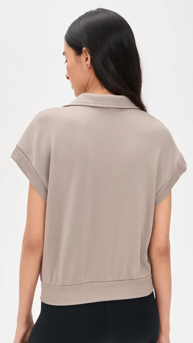 Splits59 Evie Fleece Polo Latte | Thumbnail 3 Splits59 Evie Fleece Polo Latte | Thumbnail 3