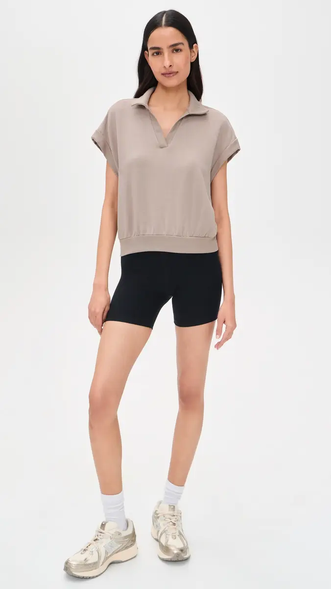 Splits59 Evie Fleece Polo Latte | Thumbnail 5 Splits59 Evie Fleece Polo Latte | Thumbnail 5