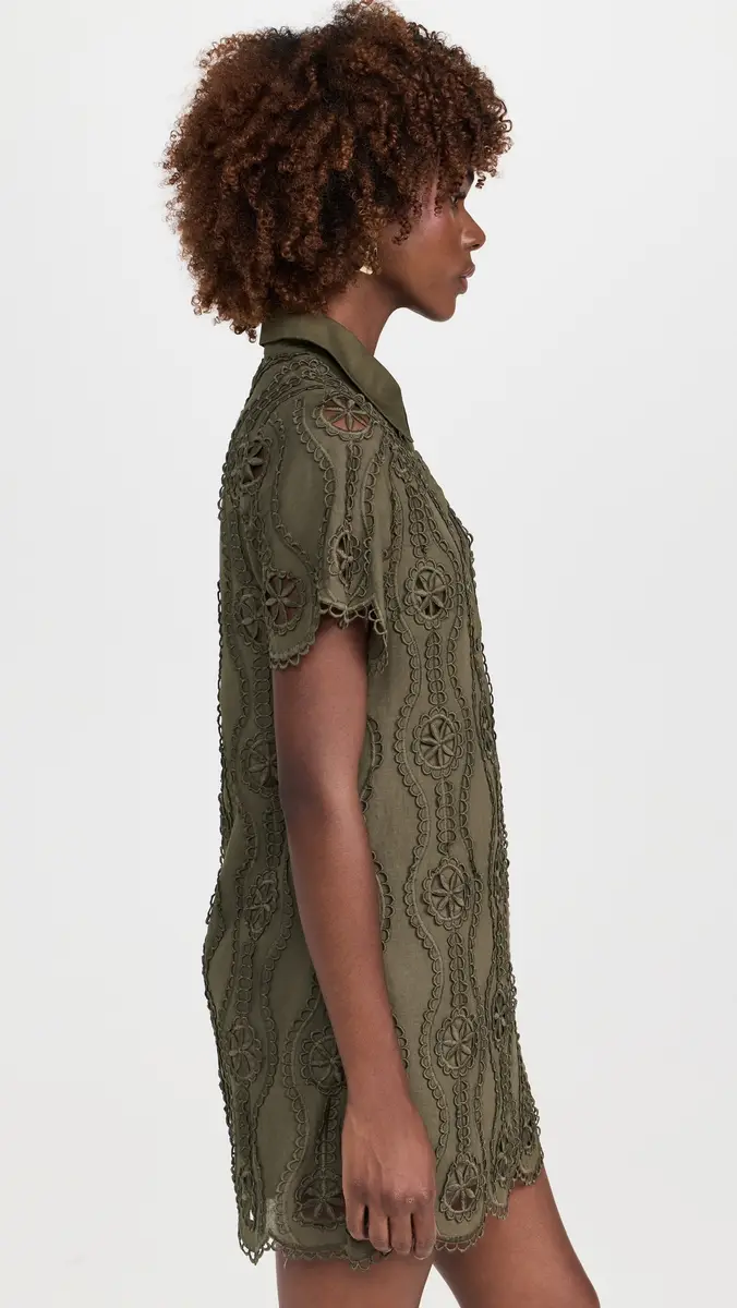 English Factory Scallop Embroidered Mini Dress | Thumbnail 4 English Factory Scallop Embroidered Mini Dress | Thumbnail 4