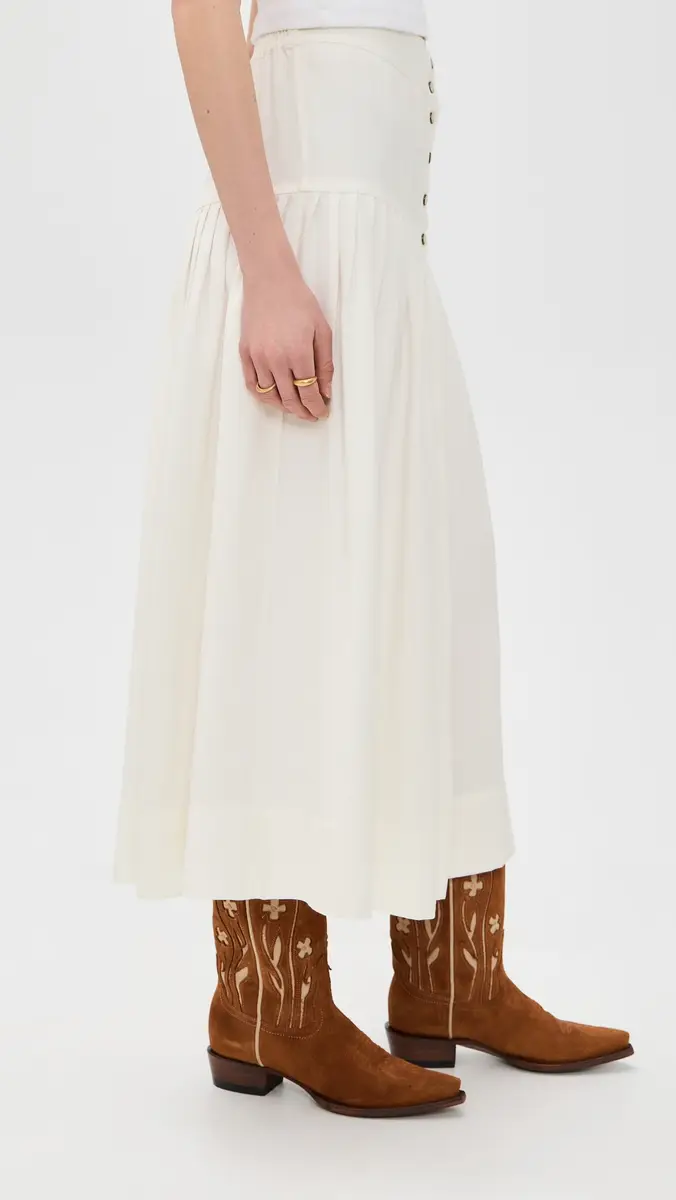 The Great. THE GREAT. THE GREAT x Stetson The Western Embroidered Highland Skirt | Thumbnail 4 The Great. THE GREAT. THE GREAT x Stetson The Western Embroidered Highland Skirt | Thumbnail 4