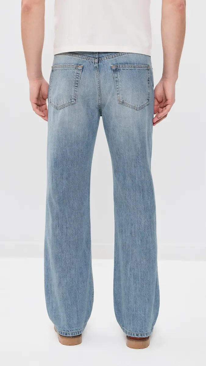 Jeanerica Vega Straight Leg Jeans Light Blue Righe | Thumbnail 3 Jeanerica Vega Straight Leg Jeans Light Blue Righe | Thumbnail 3