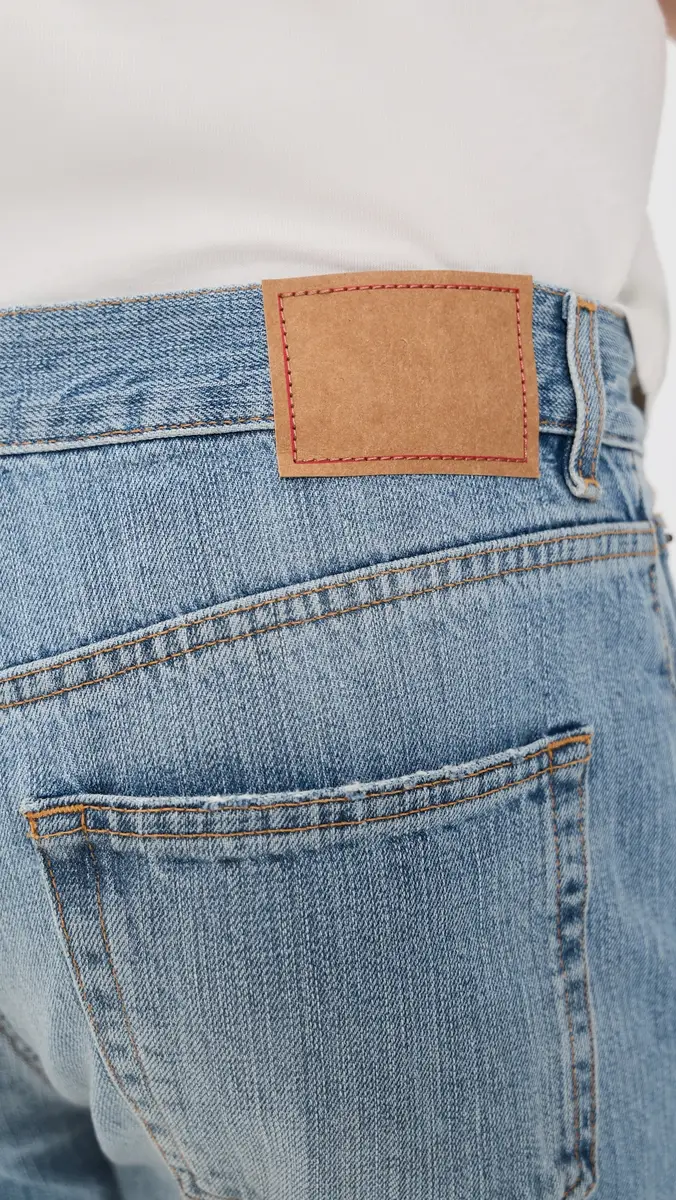 Jeanerica Vega Straight Leg Jeans Light Blue Righe | Thumbnail 6 Jeanerica Vega Straight Leg Jeans Light Blue Righe | Thumbnail 6