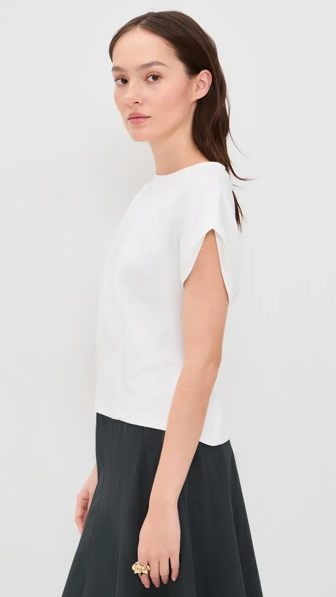 Proenza Schouler White Label Reeva Tee White | Thumbnail 4 Proenza Schouler White Label Reeva Tee White | Thumbnail 4