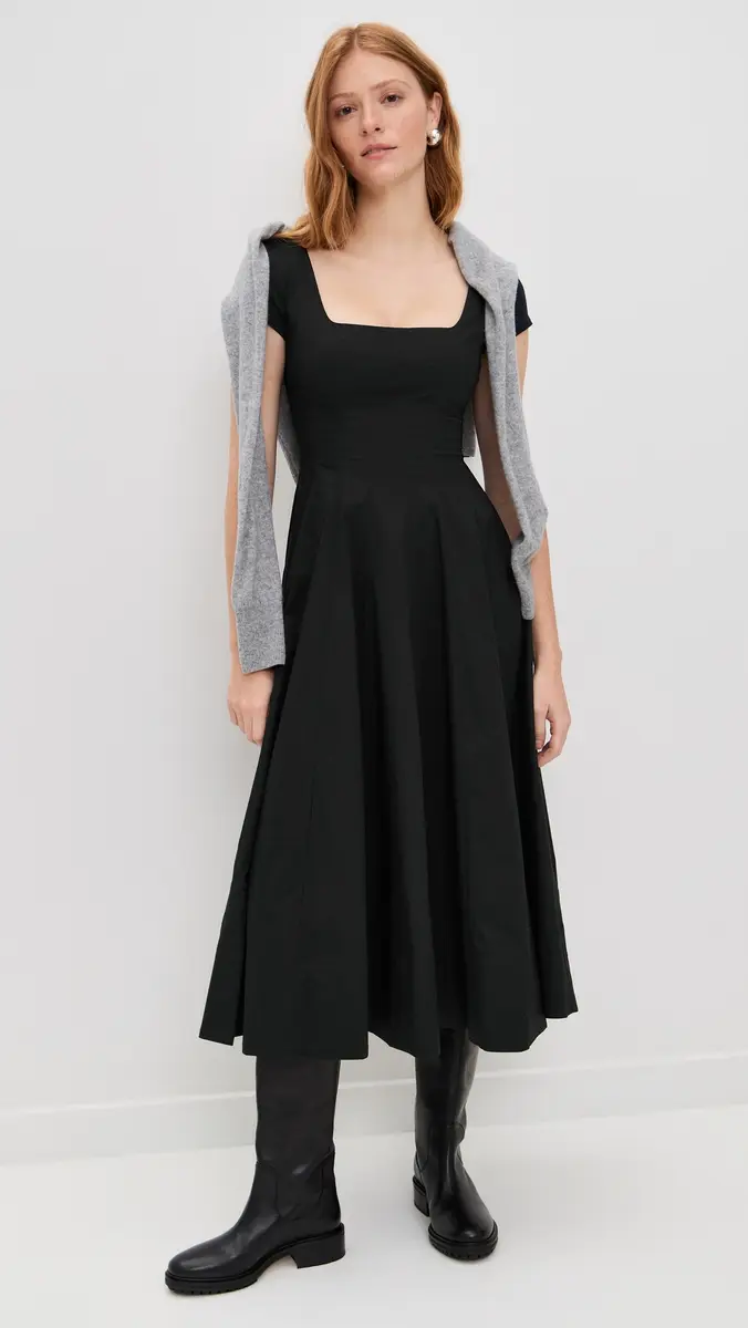 Staud Short Sleeve Wells Dress | Thumbnail 5 Staud Short Sleeve Wells Dress | Thumbnail 5