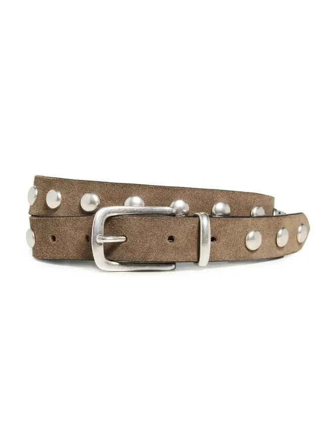 Anderson's Slim Studded Suede Belt