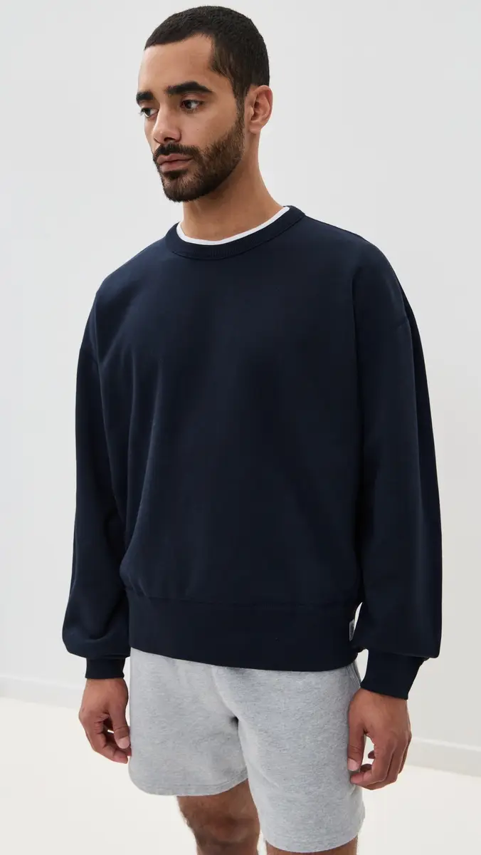 REIGNING CHAMP Midweight Terry Relaxed Crewneck | Thumbnail 2 REIGNING CHAMP Midweight Terry Relaxed Crewneck | Thumbnail 2