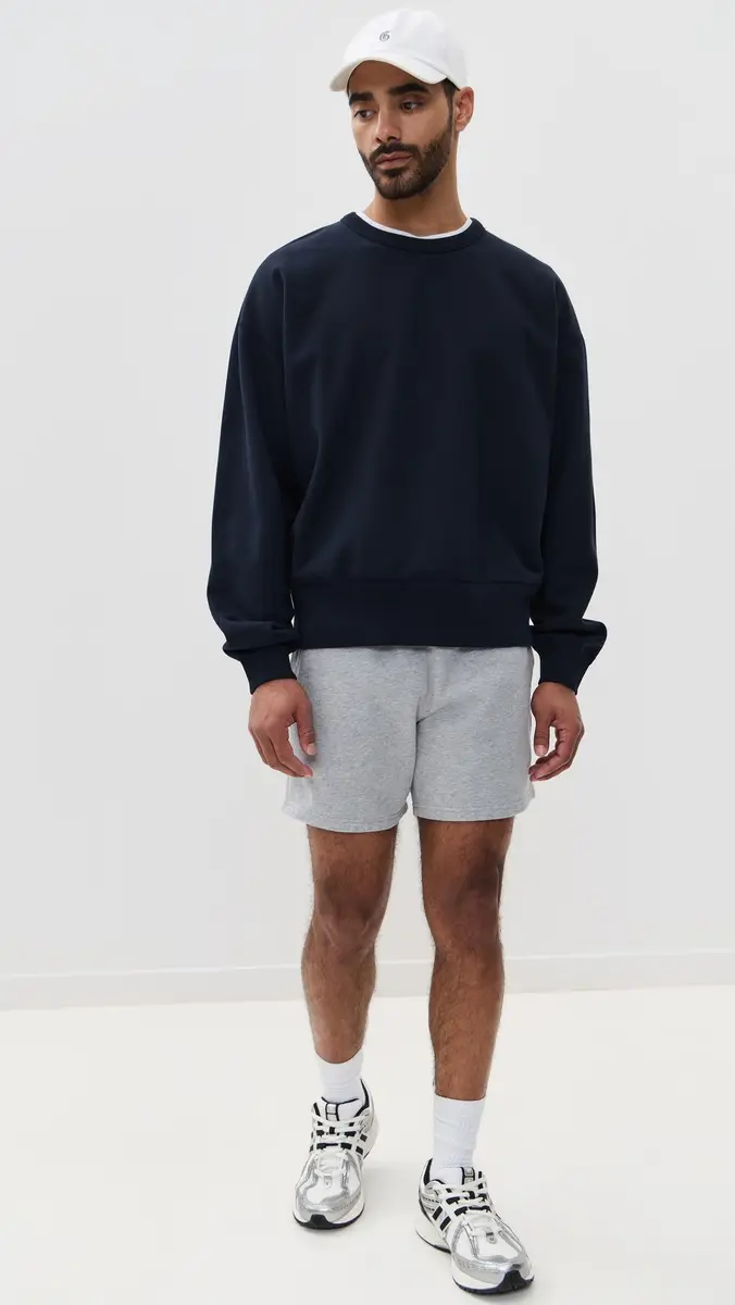 REIGNING CHAMP Midweight Terry Relaxed Crewneck | Thumbnail 5 REIGNING CHAMP Midweight Terry Relaxed Crewneck | Thumbnail 5