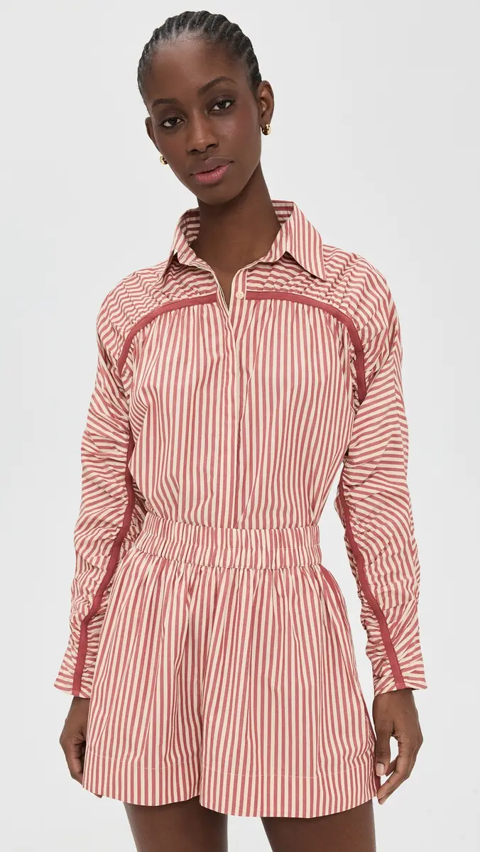 Merlette Julian Shirt Sienna Stripe | Thumbnail 2 Merlette Julian Shirt Sienna Stripe | Thumbnail 2