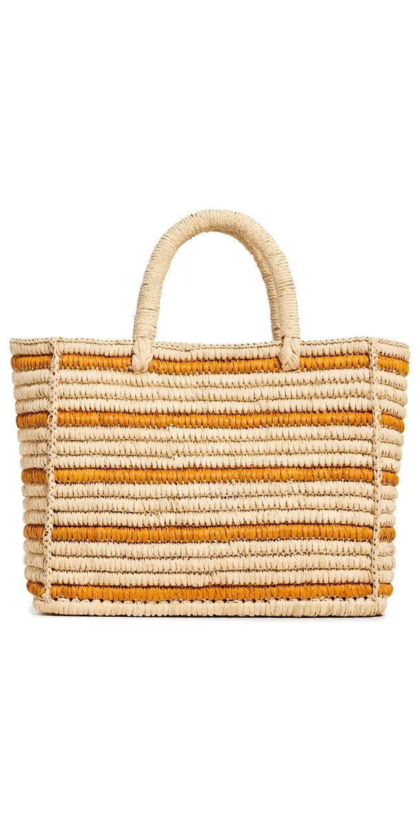 Juli Stripe Bag Natural/Tobacco One Size Juli Stripe Bag Natural/Tobacco One Size