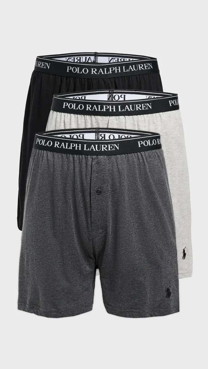 Polo Ralph Lauren Underwear Classic Fit Knit Boxers 3 Pack | Thumbnail 2