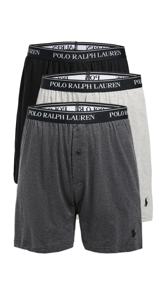 Polo Ralph Lauren Underwear Classic Fit Knit Boxers 3 Pack | Thumbnail 6
