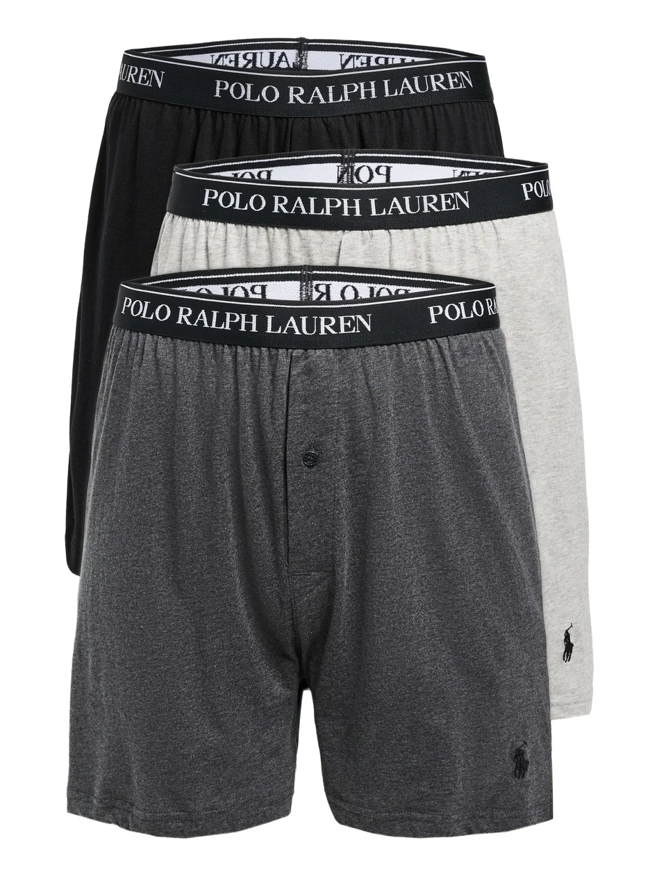 Polo Ralph Lauren Underwear Classic Fit Knit Boxers 3 Pack
