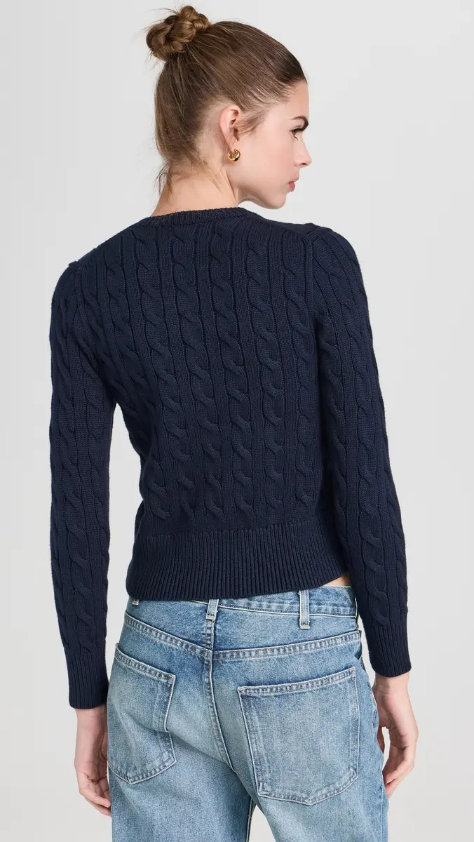 Polo Ralph Lauren Cotton Cable Long Sleeve Cardigan | Thumbnail 3 Polo Ralph Lauren Cotton Cable Long Sleeve Cardigan | Thumbnail 3
