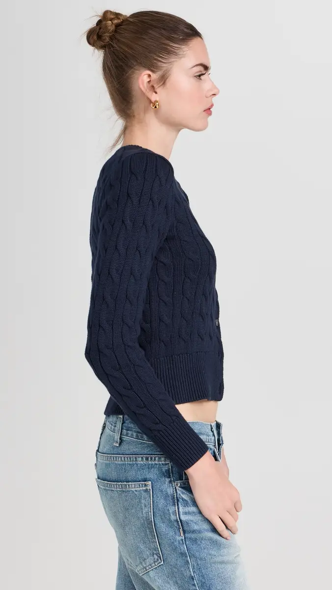 Polo Ralph Lauren Cotton Cable Long Sleeve Cardigan | Thumbnail 4 Polo Ralph Lauren Cotton Cable Long Sleeve Cardigan | Thumbnail 4