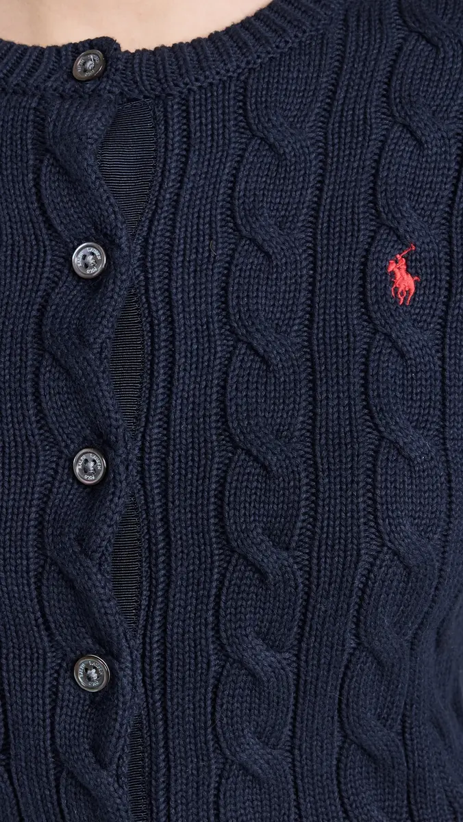 Polo Ralph Lauren Cotton Cable Long Sleeve Cardigan | Thumbnail 6 Polo Ralph Lauren Cotton Cable Long Sleeve Cardigan | Thumbnail 6