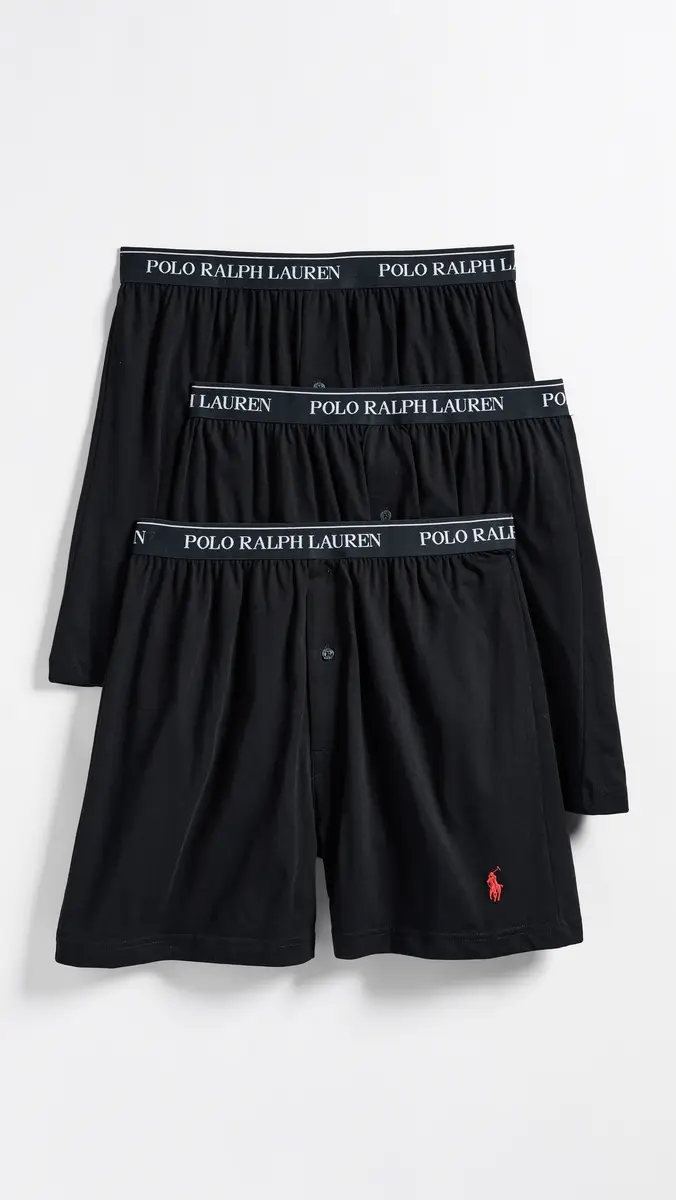 Polo Ralph Lauren Underwear Classic Fit Knit Boxers 3 Pack | Thumbnail 2