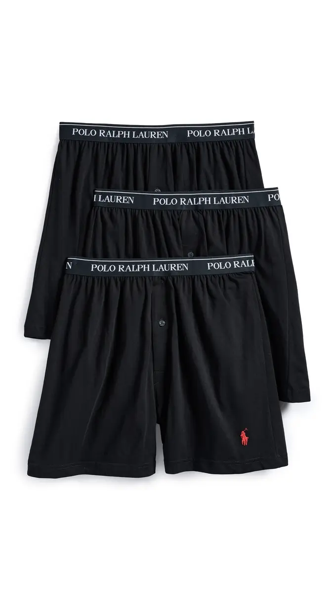 Polo Ralph Lauren Underwear Classic Fit Knit Boxers 3 Pack | Thumbnail 5