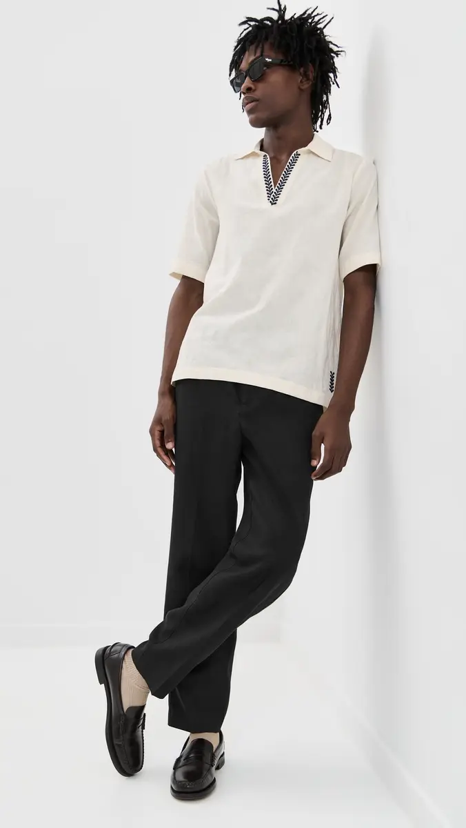 Orlebar Brown Alex Linen Pants Black | Thumbnail 2