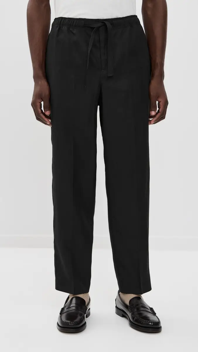 Orlebar Brown Alex Linen Pants Black | Thumbnail 3