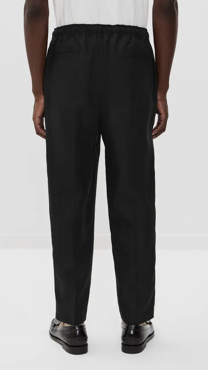 Orlebar Brown Alex Linen Pants Black | Thumbnail 4
