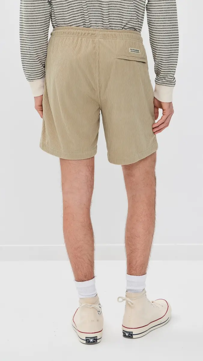 Fair Harbor The Wilder Stretch Corduroy Shorts 7 Khaki | Thumbnail 3 Fair Harbor The Wilder Stretch Corduroy Shorts 7 Khaki | Thumbnail 3