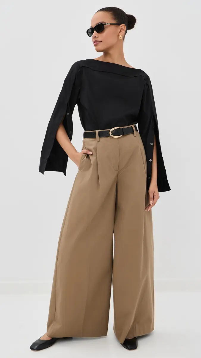 Theory Boat Neck Blouse Black | Thumbnail 5