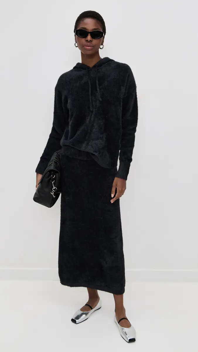 LE BOP Fuzzy Midi Skirt | Thumbnail 5