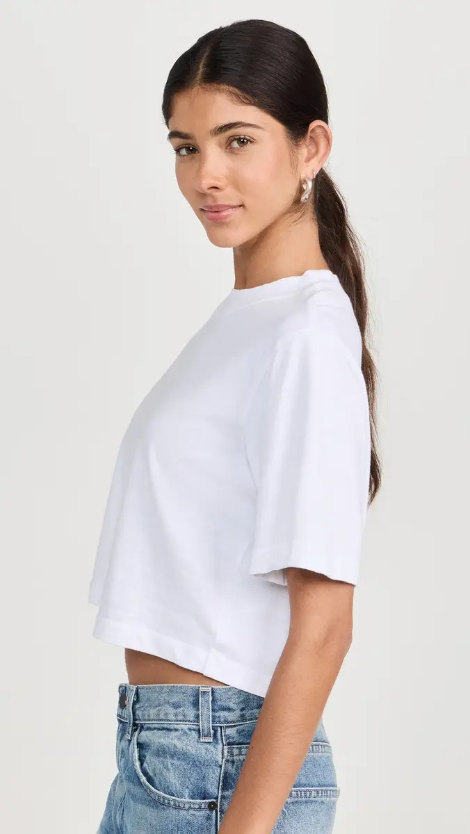 Cotton Citizen The Tokyo Crop Tee White | Thumbnail 4