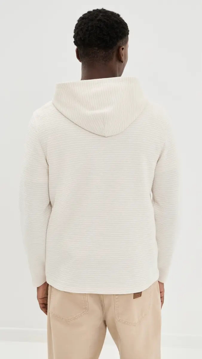 Vince Varigated Striped Double Face Hoodie | Thumbnail 3 Vince Varigated Striped Double Face Hoodie | Thumbnail 3