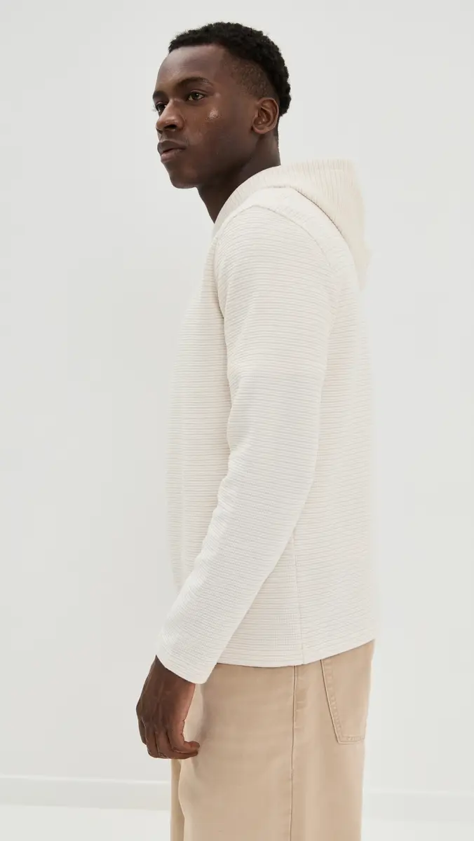 Vince Varigated Striped Double Face Hoodie | Thumbnail 4 Vince Varigated Striped Double Face Hoodie | Thumbnail 4