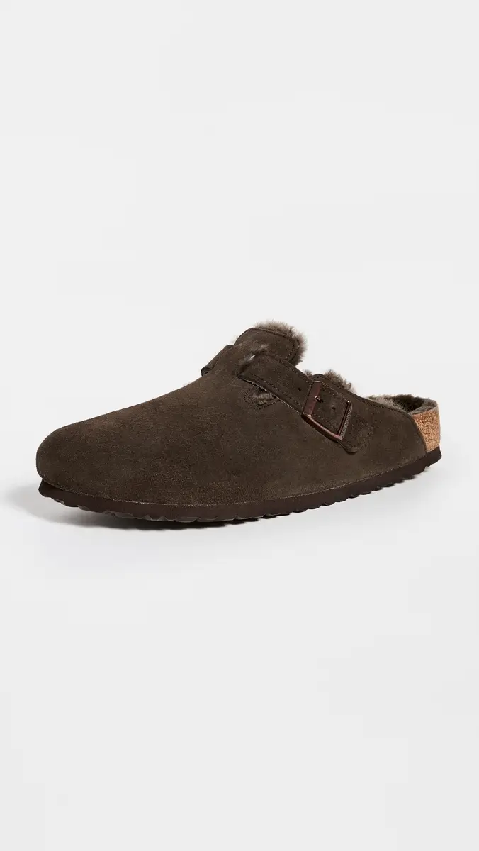 Birkenstock Boston Shearling Clogs Mocha/Mocha | Thumbnail 3 Birkenstock Boston Shearling Clogs Mocha/Mocha | Thumbnail 3