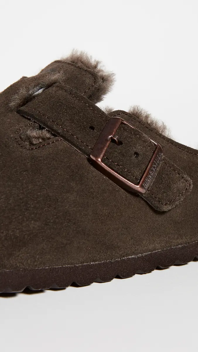 Birkenstock Boston Shearling Clogs Mocha/Mocha | Thumbnail 4 Birkenstock Boston Shearling Clogs Mocha/Mocha | Thumbnail 4