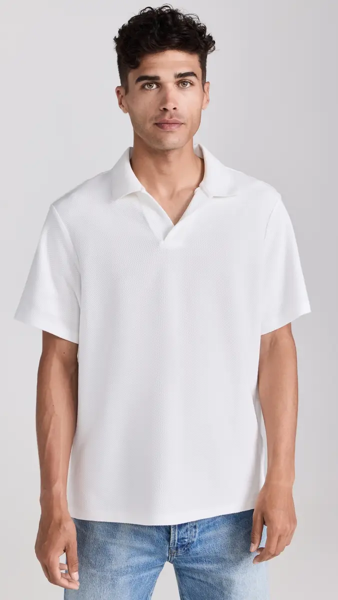 Frame Short Sleeve Jacquard Polo | Thumbnail 2