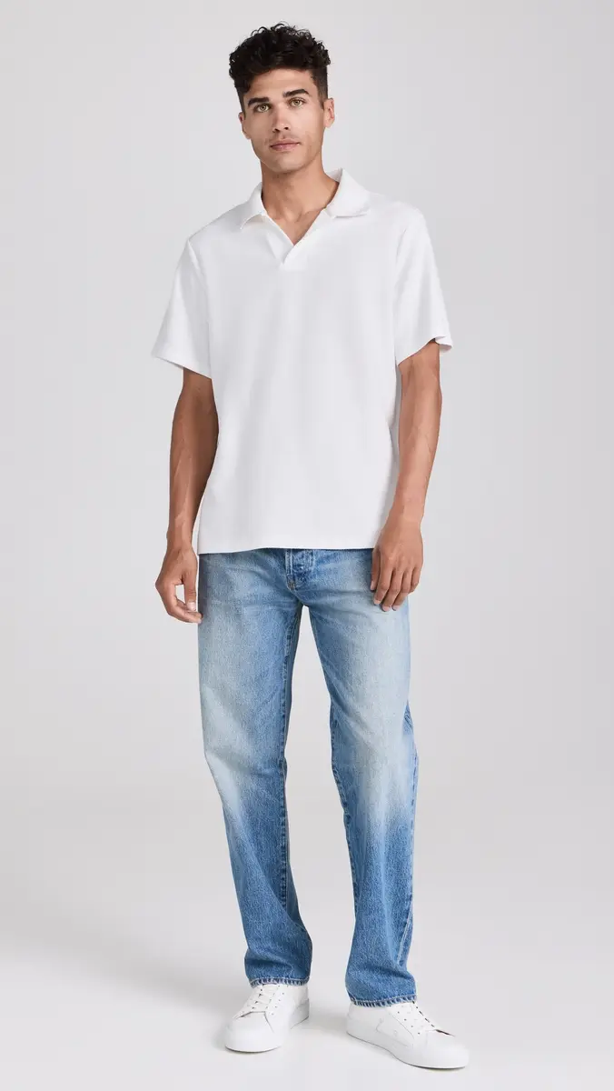 Frame Short Sleeve Jacquard Polo | Thumbnail 5