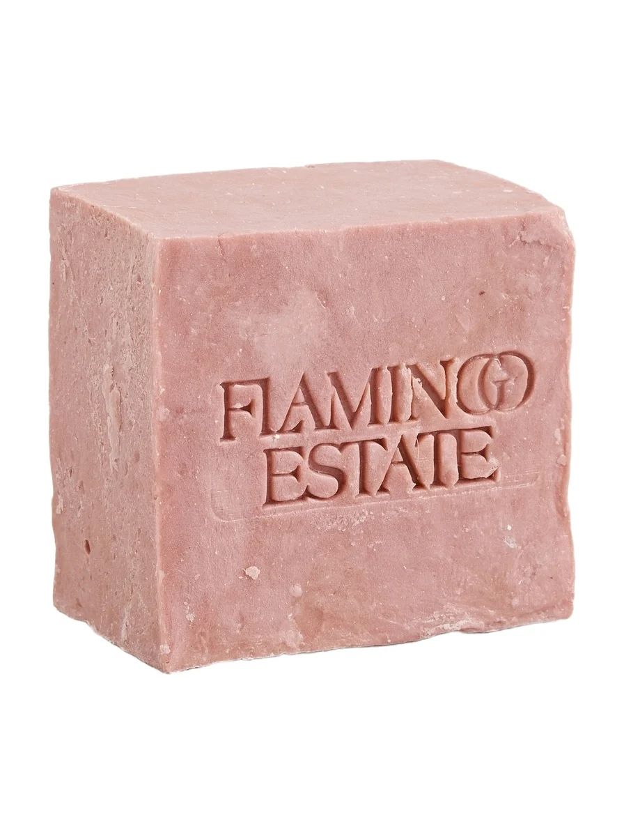 Flamingo Estate Jasmine & Damask Rose Soap Brick Green