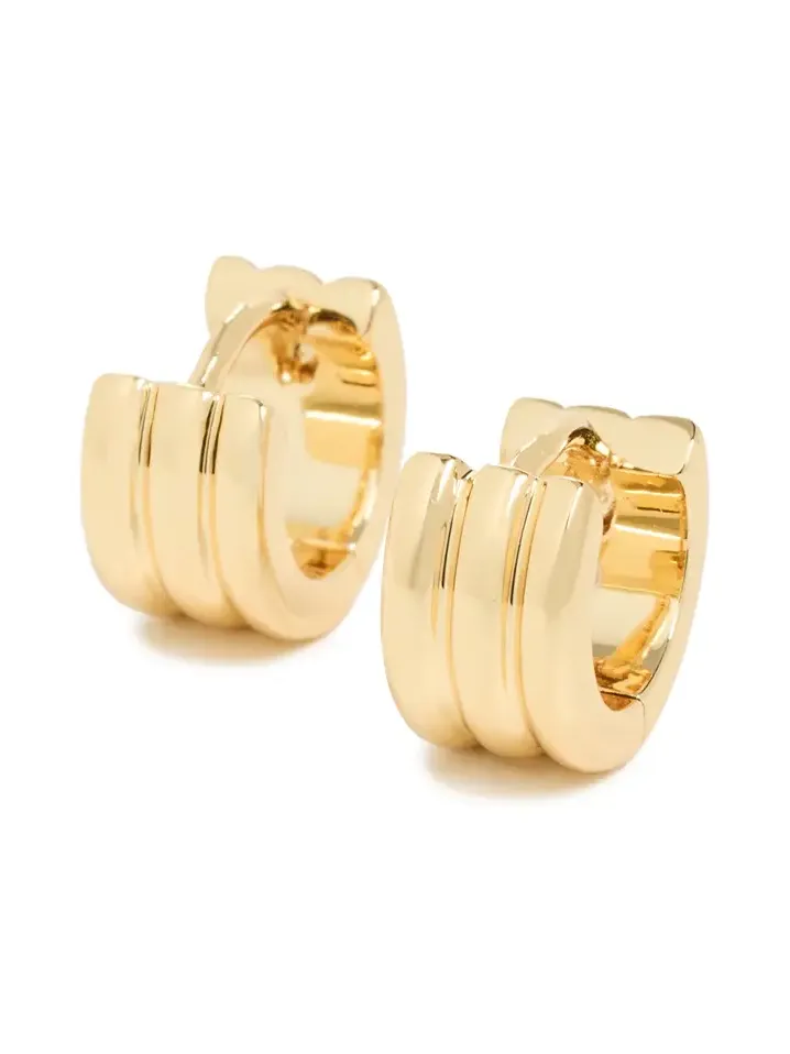 Reed Huggie Hoop Earrings